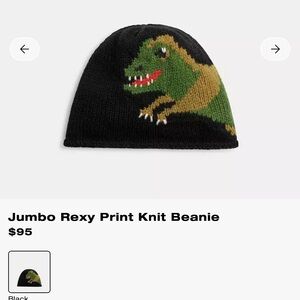 Coach Jumbo Rexy Print Knit Beanie